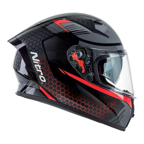 Nitro N501 DVS Helmet - Black/Red - S - SKU:85-322-05