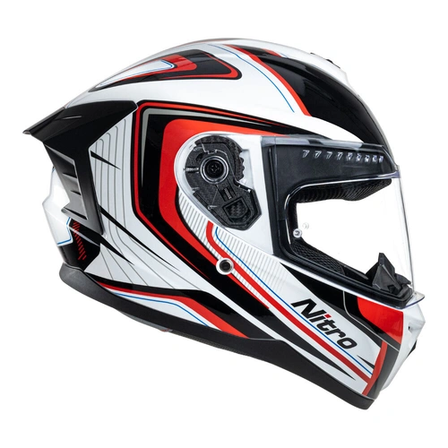 Nitro N700 Helmet - Red/White - S - SKU:85-456-05