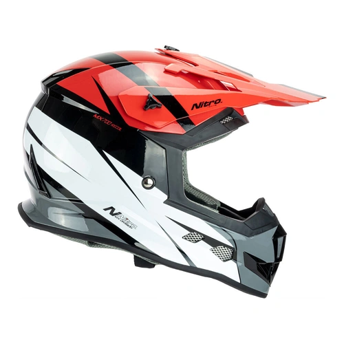 Nitro MX700 Recoil Helmet - Red/Black/White - XS - SKU:85-718-04
