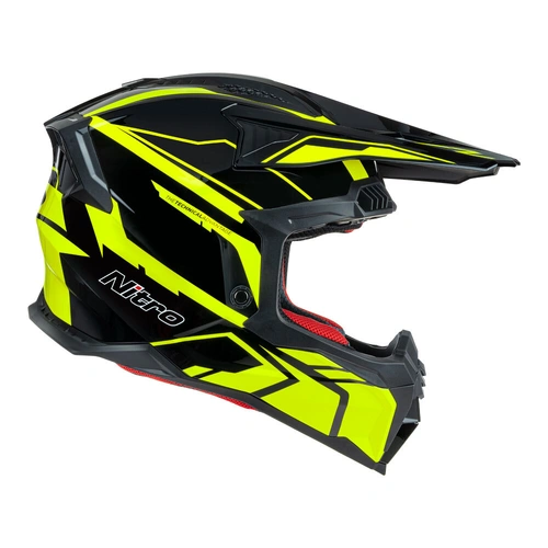 Nitro MX710 Shard II Helmet - Fluro Yellow/Black - XS - SKU:85-733-04