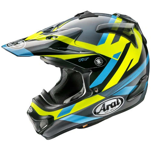 Arai VX-Pro 4 Machine Helmet - Black/Blue/Yellow