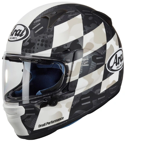 Arai Profile-V Patch Helmet - Black/White