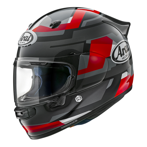 Arai Quantic Abstract Full Face Helmet - Red - XS - SKU:AH43ABSRD2