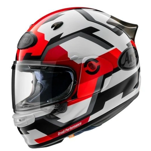 Arai Quantic Face Helmet - Red/White/Black - XS - SKU:AH43FRD2