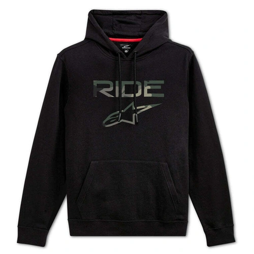 Alpinestars Ride 2.0 Camo Hoodie - Black/Camo - M - SKU:AS1251900001074