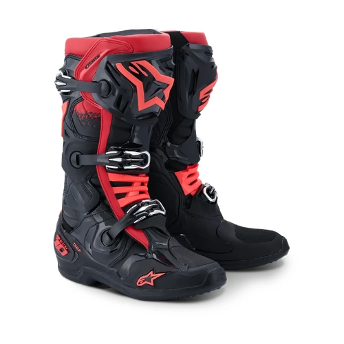 Alpinestars 2026 Tech 10 MX Boots - Black/Red - 7 - SKU:AS2010020001307