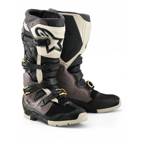 Alpinestars 2026 Tech 7 Enduro Drystar Boots - Black/Dark Grey/Gold - 10 - SKU:AS2010526155810