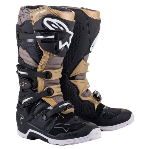 Alpinestars Tech 7 Drystar Enduro Boot - Black/Grey/Gold - 14 - SKU:AS2012620195914