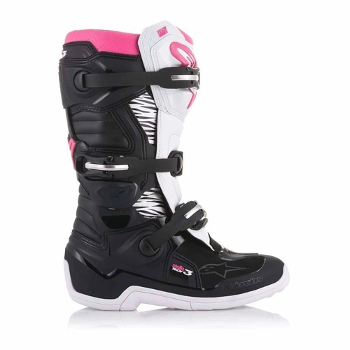 Alpinestars Stella Tech 3 Womens MX Boot - Black/Pink - 7 - SKU:AS201321813907