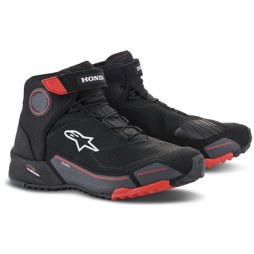 Alpinestars Honda CR-X Drystar Riding Shoes - Black/Red/Grey