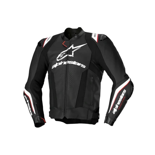 Alpinestars Missile V3 Ignition Leather Jacket - Black White - 46 - SKU:AS3100325001246