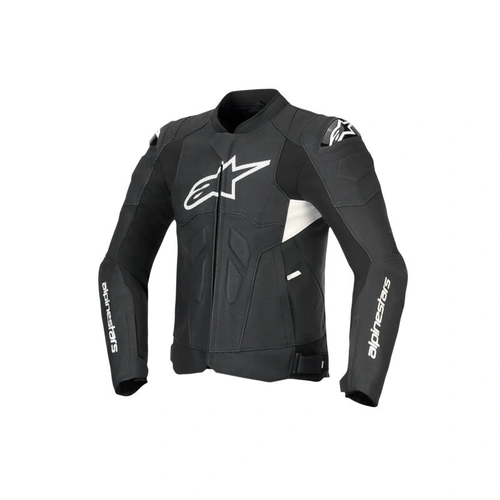Alpinestars Dusk Airflow Leather Jacket - Black/White - 48 - SKU:AS3100525001248