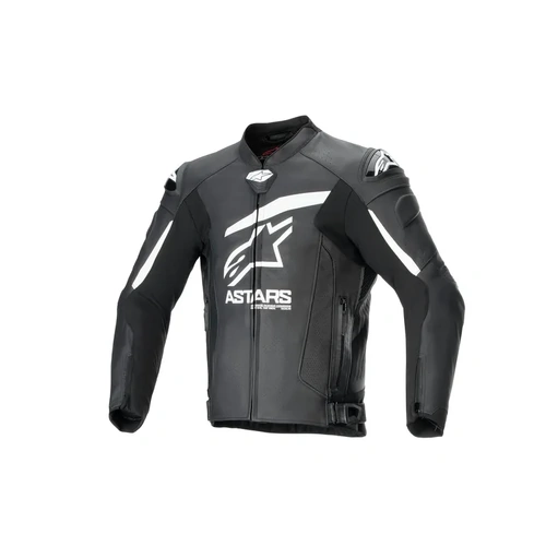 Alpinestars Gp Plus R V4 Airflow Leather Jacket - Black/White - 56 - SKU:AS3100624001256