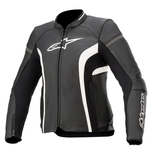 Alpinestars Kira V2 Womens Leather Jacket - Black/White