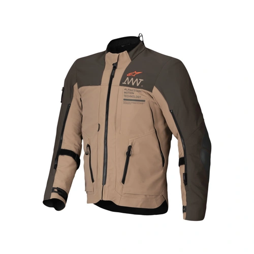Alpinestars AMT8 Stretch Drystar XF Jacket - Dark Brown/Dark Khaki - M - SKU:AS3200425801858