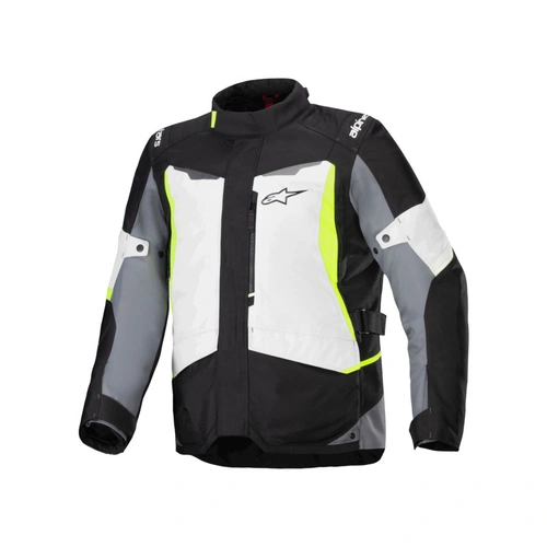 Alpinestars ST1 Waterproof Jacket - Ice Grey/Black/Fluro Yellow - S - SKU:AS3200625914556