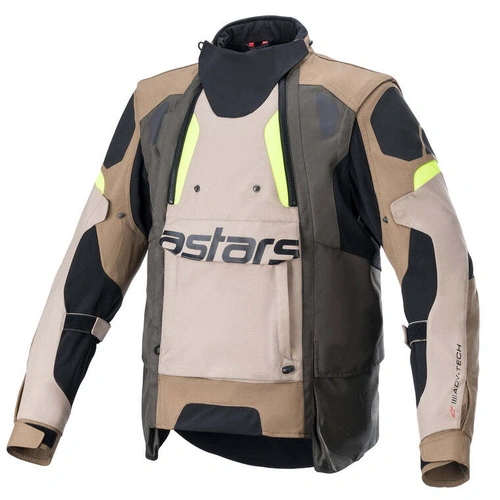 Alpinestars Halo Drystar Adventure Jacket - Dark Khaki/Sand - XL - SKU:AS3204822086562