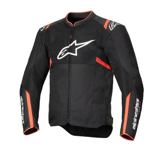Alpinestars T SPS Air V2 Jacket - Black/Fluro Red - S - SKU:AS3301025103056