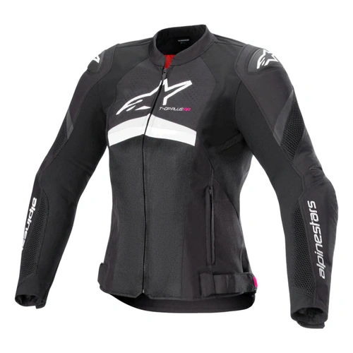 Alpinestars Stella T-GP Plus R V4 Airflow Womens Jacket - Black/White - XS - SKU:AS3310624001254