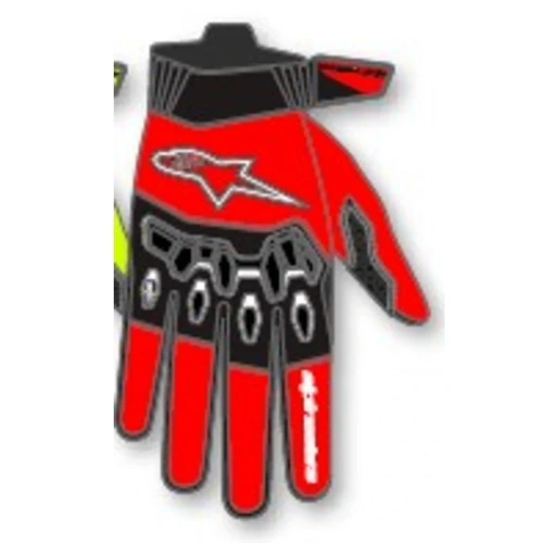Alpinestars 2027 Full Bore V2 Gloves - Bright Red Black
