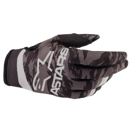 Alpinestars Radar Black Grey Camo Gloves - Black - Small - Adult - SKU:AS3561822010656