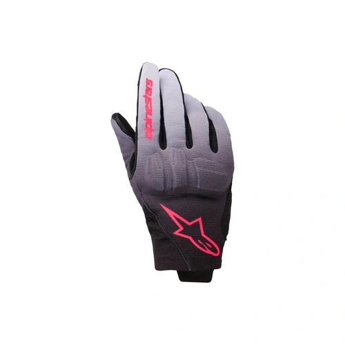 Alpinestars Ladies Reef V2 Gloves - Grey/Black/Fluro Pink - XS - SKU:AS3580325925954
