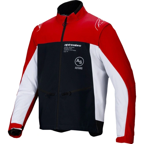 Alpinestars Lite-Dura Softshell Jacket - Black/Bright Red/Fluro White/Blue - 60 - SKU:AS3700225134260