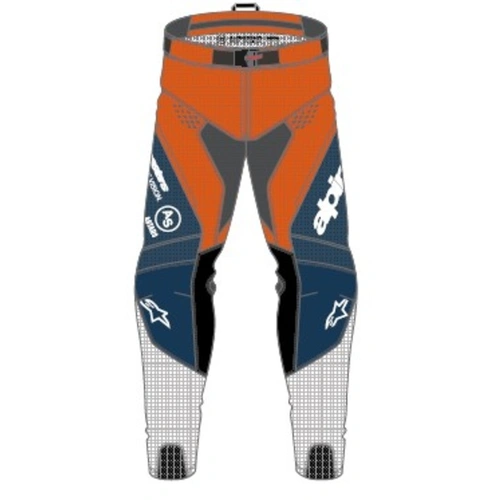 Alpinestars 2027 Pro Dura Pants - Navy Hot Orange White - 28 - SKU:AS3720125716228