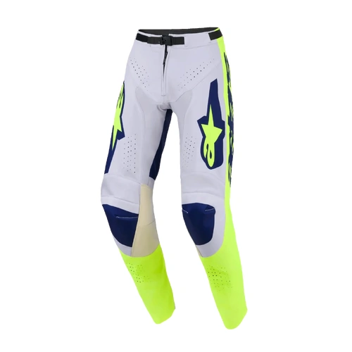 Alpinestars 2026 Racer Air Riway MX Pants - Light Grey/Fluro Yellow/Blue - 28 - SKU:AS3720226957028