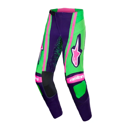 Alpinestars 2026 Techstar Nomur MX Pants - Deep Purple/Green/Fluro Pink