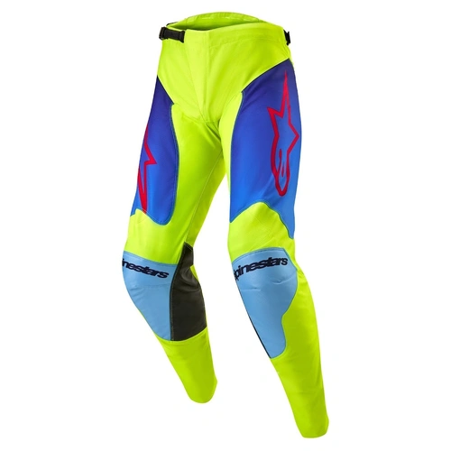 Alpinestars 2024 Racer Hoen Pant - Fluro Yellow/Blue/Night Navy - 28 - SKU:AS3721324052528