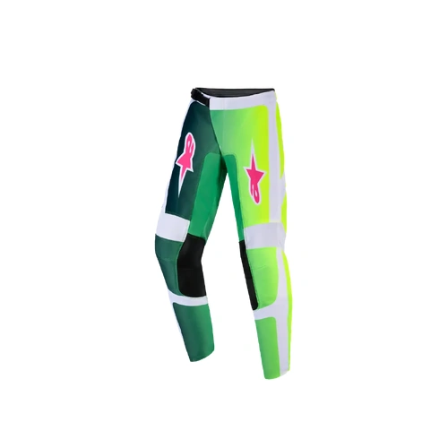 Alpinestars 2026 Youth Fluid Portl MX Pants - Green/White/Black