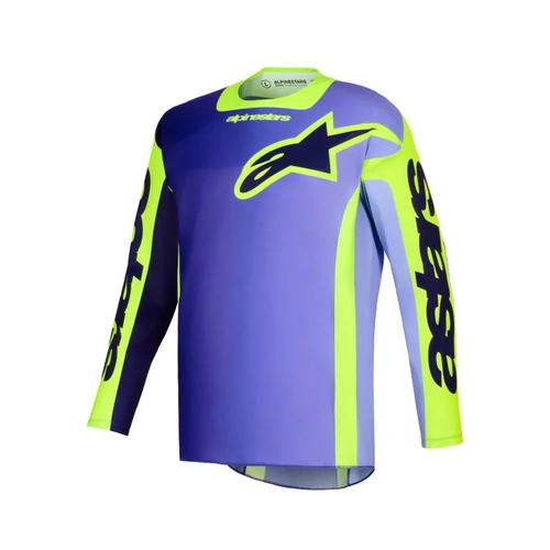 Alpinestars 2026 Racer Portl MX Jersey - Purple/Fluro Yellow - L