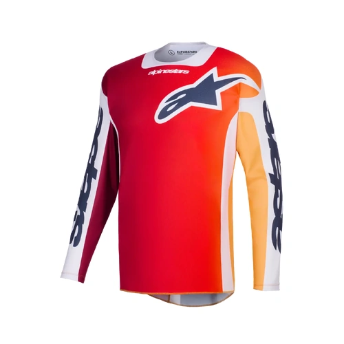 Alpinestars 2026 Racer Portl MX Jersey - Red/Light Grey/Dark Grey - L - SKU:AS3760426319860