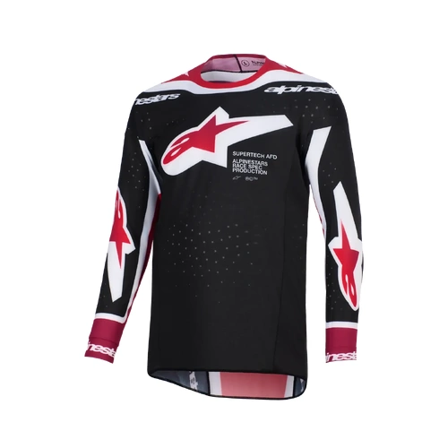 Alpinestars 2026 Supertech Pro Vista MX Jersey - Black/Red/White