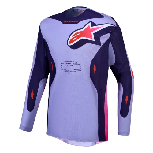 Alpinestars 2027 Racer Air Hunt Jersey - Light Violet Deep Purple Fluro Pink