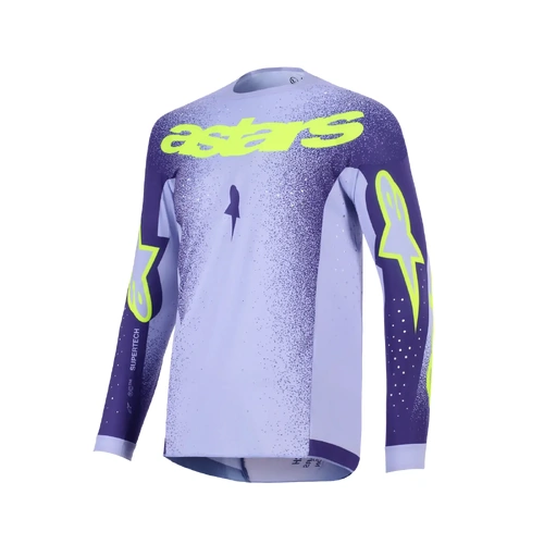 Alpinestars 2026 Supertech Scenz MX Jersey - Purple/Fluro Yellow