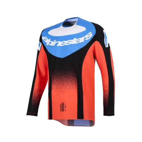 Alpinestars 2026 Techstar Knif MX Jersey - Orange/Black/UCLA Blue
