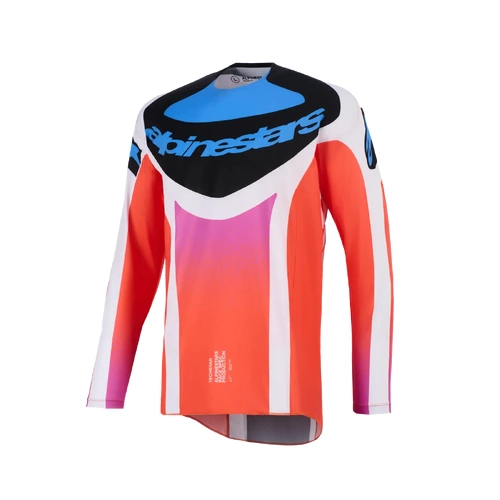 Alpinestars 2026 Techstar Knif MX Jersey - Light Grey/Fluro Orange/Black