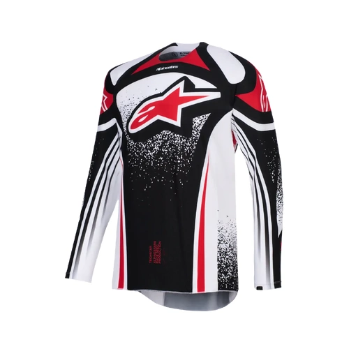 Alpinestars 2026 Techstar Nomur MX Jersey - Black/White/Red - S - SKU:AS3761026012356