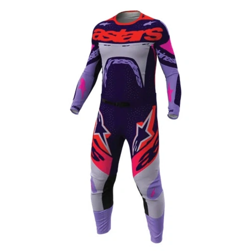 Alpinestars 2027 Supertech Dyna Youth Jersey - Light Violet Deep Purple Fluro Pink