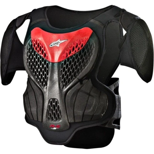 Alpinestars Youth A-5 S Body Armour - Black/Red - S/M - SKU:AS674051801382