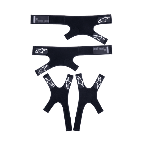 Alpinestars Straps Set L/R For Rk-7 Knee Brace  - Black/White - S/M - SKU:AS6951325001282