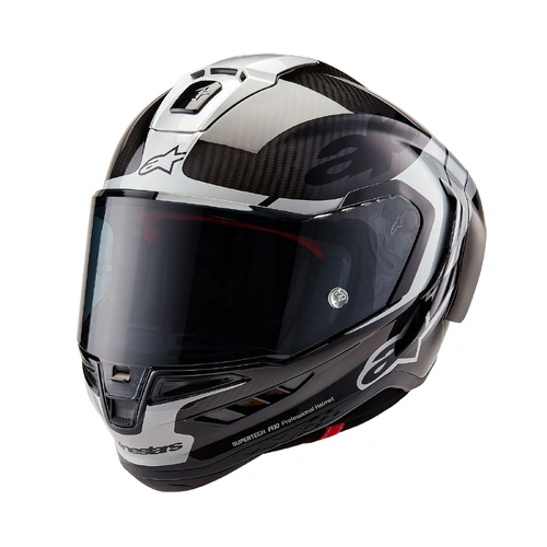 Alpinestars Supertech R10 Element ECE 22.06 Helmet  - Carbon/Silver/Black - S - SKU:AS8200324136856