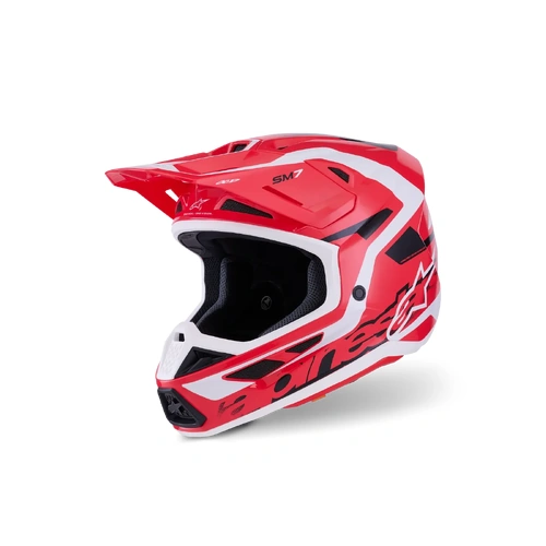 Alpinestars 2026 SM-7 Deed MX Helmet - Red/Black/White - S - SKU:AS8302326313956