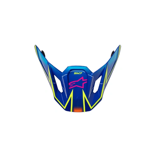 Alpinestars 2026 SM7 Cast Peak - Blue/Pink/Fluro Yellow/Glossy - OS