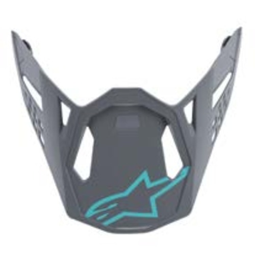 Alpinestars SM8 Visor - Clear/Grey/Teal - OS