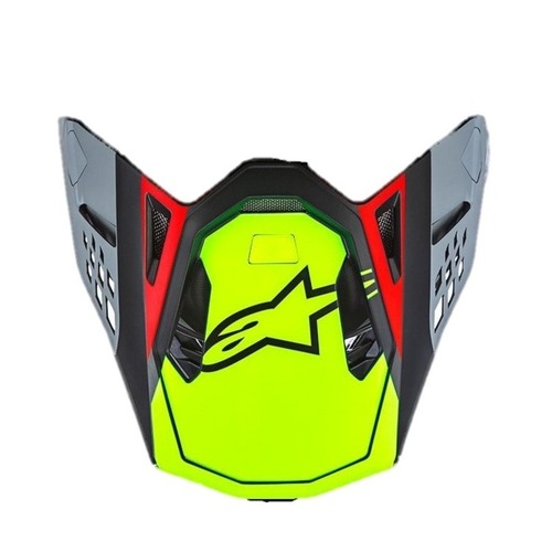 Alpinestars SM10 Anaheim Visor - Fluro Red/Black/Cayene/Fluro Yellow - OS
