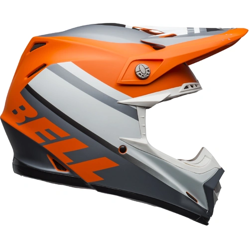 Bell Moto-9 MIPS Prophecy Matte Helmet - Orange/Black/Grey - M - SKU:BE7109857