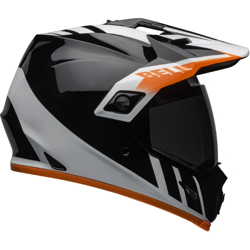 Bell MX-9 Adventure MIPS Dash Helmet - Black/White/Orange - S - SKU:BE7110297